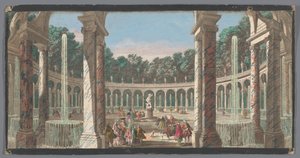 Vista do Colonnade no Jardim de Versailles
La Colonnade (título sobre o objecto) de Anonymous