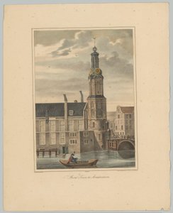Vista do Munttoren em Amsterdã Coin Tower em Amsterdã (título no objeto) Faces das seis principais torres da cidade de Amsterdã. 2º Cahier (título da série) de Anonymous
