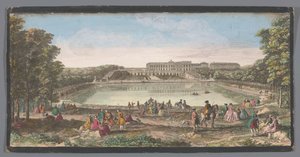 Vista da Orangerie do Palácio de Versalhes Vüe ​​du Château de Versailles du côté de l