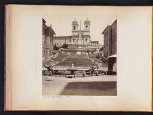 Vista dos degraus espanhóis, Piazza di Spagna e Trinità dei Monti em Roma, Itália
Spanische Treppe. Rom (título sobre o objecto) de Anonymous
