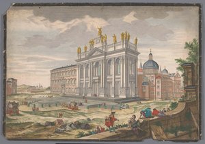 Vista da igreja de São João de Latrão em Roma
Veduta della Basilica di S. Giovanni Laterano (título sobre o objecto) de Anonymous
