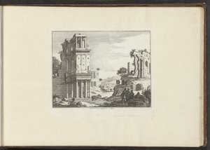 Vista das ruínas do Septizonium em Roma
Septizonii Severi Sepulchrum à Roma (título sobre o objecto)
Palácios e monumentos em Veneza, Livorno, Nápoles e Roma (título da série) de Anonymous