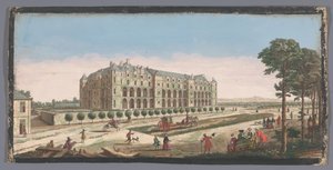 Vista do Château de Madrid em Paris
Vüe du Chateau Royal de Madrid (título sobre o objecto) de Anonymous