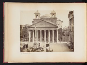 Vista do Panteão em Roma, Itália Panteão. Roma (título no objeto) de Anonymous