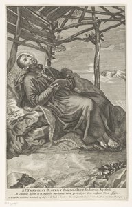 São Francisco Xavier em seu leito de morte de Anonymous