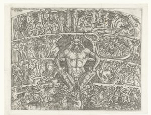 Inferno com Satanás e punição dos pecadores por demônios Questo el inferno del chapo santo di Pisa (título no objeto) de Anonymous