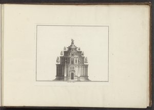 O Mausoléu de Augusto em Roma Mausoléu Augusti (título no objeto) Palácios e Monumentos em Veneza, Livorno, Nápoles e Roma (título da série) de Anonymous