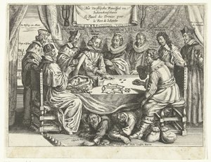 O jogo para Schenckenschans, 1635-1636 The Vorstelijcke Ravelspel om Schenckenschants / Le Ravel des Princes pour le Fort de Schentks (título no objeto) de Anonymous