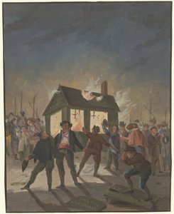 A queima das alfândegas em Amesterdão a 15 de Novembro de 1813 de Anonymous