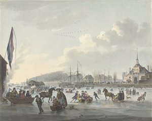Diversão com sorvete para Roterdã, c. 1784 de Anonymous