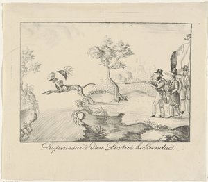 Caçando um galgo, 1830 La poursuite d