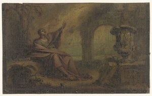 John sobre Patmos (?) de Anonymous