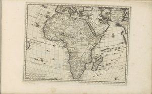 Kaart van África África, de acordo com as novas observações de Messieurs de l