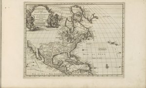 Kaart van Midden- em Noord-Amerika América do Norte, de acordo com as novas observações de Messieurs de l