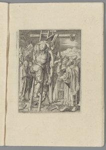 Kruisafneming De kleine Passie (título da série) A Paixão de Cristo Effigied por Albert Durer de Nuremberg (título da série) de Anonymous