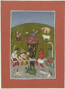 Kurma (encarnação de Vishnu como uma tartaruga)
A curtição do oceano
Avatares de Vishnu (título da série) de Anonymous