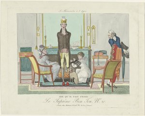 Le Supreme Bon Ton, The 8 Degree Thermometer, 1800-1815, No. 20: Sim, está frio. de Anonymous