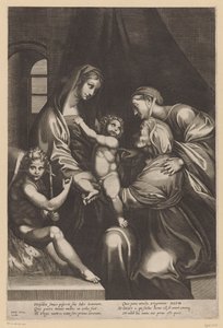 Maria com Criança e Isabel, Catarina e João Baptista de Anonymous