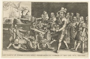 Maurice separa o trigo do joio, 1618 de Anonymous