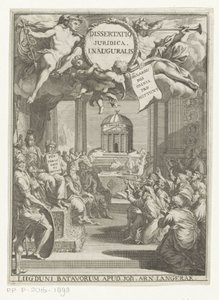 Minerva e estudiosos ajoelhados
Dissertatio juridica inauguralis (título sobre o objecto) de Anonymous