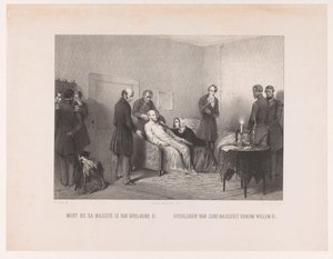 Morte do Rei Guilherme II
Mort de sa majesté le roi Guillaume II / Morte de Sua Majestade Rei Guilherme II (título sobre o objecto) de Anonymous
