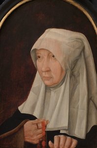 Retrato de Jacomina Claesdr van Ruyven (falecida em 1509), Esposa de Arent Franckensz van der Meer de Anonymous
