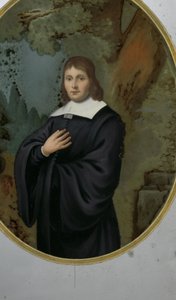 Retrato de um homem em roupas do século XVII de Anonymous