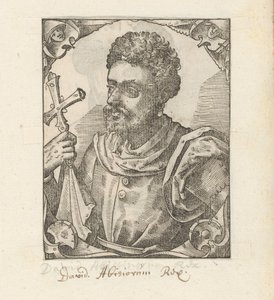 Retrato de Dawit II, Imperador da Abissínia de Anonymous