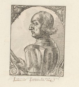 Portret van Federico da Montefeltro de Anonymous