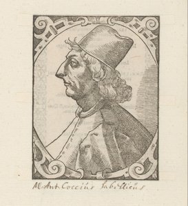 Retrato de Marcus Antonius Coccius Sabellicus de Anonymous