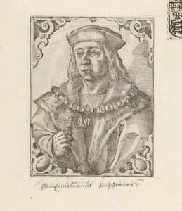 Retrato do Imperador Maximiliano I dos Habsburgos de Anonymous