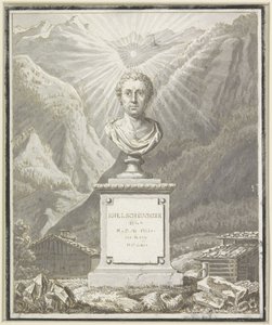 Busto de retrato de Johann Jakob Scheuchzer de Anonymous