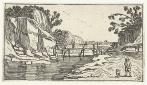 Paisagem rochosa com caminho ao longo do rio
Landscapes after Esaias van de Velde (título da série) de Anonymous