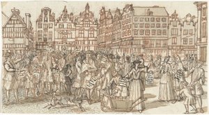 Credor e pauper, 1720
A Grande Cena da Loucura (título da série) de Anonymous