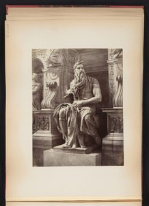 Escultura de Moisés por Michelangelo, monumento a Júlio II, S. Pietro in Vincoli em Roma, Itália de Anonymous