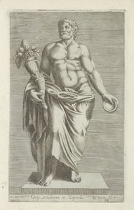 Sculptuur van een man conheceu een hoorn des overvloeds Estátua de Geny no Capitólio (título no objeto) Esculturas antigas em Roma (título da série) Ícones das antigas estátuas da cidade de Roma que são vistas em locais públicos (título da série) de Anonymous