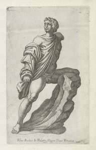 Sculptuur van een zoon van Niobe
Filius Niobes in palatio magni ducis Etruriae (título sobre o objecto)
Escultor antieke em Roma (título da série)
Antiquarum statuarum urbis Romae quae in publicis locis visuntur icones (título da série) de Anonymous