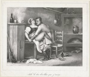 Soldado a fazer amor com uma empregada de cozinha
Ah! le bon bouillon que j