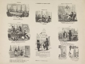 Cartum de uma Portaria em Utrecht sobre Construção e Demolição, 1857 Regulamentos de Construção e Demolição (título no objeto) de Anonymous