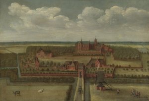 A Abadia de Leeuwenhorst em Rhineland de Anonymous