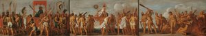O Tratamento dos Prisioneiros de Guerra de Tupinambá
Prisioneiros dos índios Tupinamba: três cenas de Anonymous