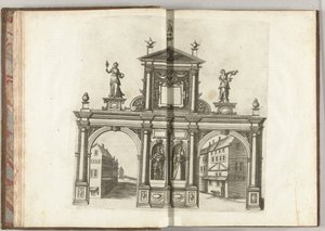 Cena com o imperador Maximiliano I e Maria da Borgonha, 1594 de Anonymous