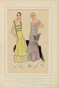 Muito parisiense, 1923, nº 10: 11. - NOITE. - Este vestido de crepe... de Anonymous