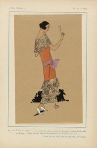 Très Parisien, 1923, N.º 10: 16 - NÃOQUALANÇA. - Um vestido de veludo.... de Anonymous