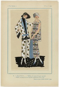 Muito parisiense, 1923, nº 5: 9.- SANS-SOUCI. 1. Fato de jersey... de Anonymous