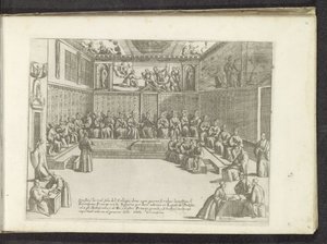 Vergadering in de Sala del Collegio
Scènes uit het Venetiaanse leven (título da série)
Habiti d