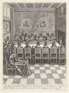 Vergadering van de Staten-Generaal História da entrada da Rainha Mãe do Rei Cristão nas Províncias Unidas dos Países Baixos. (título da série) de Anonymous