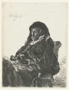 Viúva com luvas pretas A mãe de Rembrandt como viúva de Anonymous