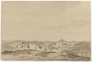 Escavação de areia nas dunas perto de Haia, 1846 de Anonymous