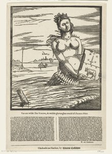 Sereia de Edam, 1403
De uma Dama do Mar selvagem, que foi apanhada no Lago Purmer (título sobre o objecto) de Anonymous